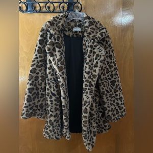 Leopard print coat